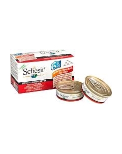 Влажный корм для кошек Schesir Tuna with Shrimps