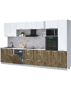 Кухонный гарнитур Интерлиния Мила Лайт 3.6-ПМ1