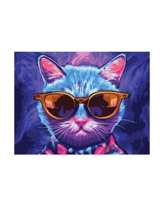 Картина по номерам Три совы Диджитал кот / КК_53808