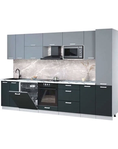 Кухонный гарнитур Интерлиния Мила Лайт 3.2-ПМ2