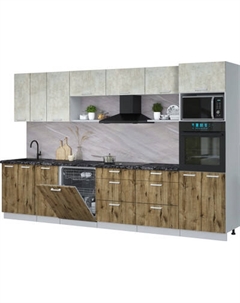 Кухонный гарнитур Интерлиния Мила Лайт 3.4-ПМ1-2