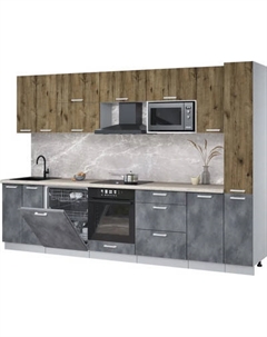 Кухонный гарнитур Интерлиния Мила Лайт 3.1-ПМ2