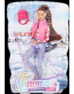 Кукла с аксессуарами Defa Зимний спорт / 8520a