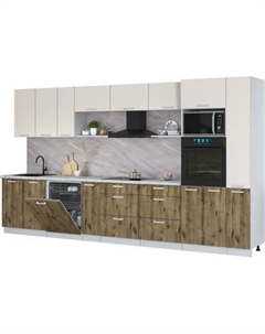 Кухонный гарнитур Интерлиния Мила Лайт 3.8-ПМ1