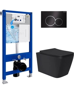 Инсталляция с подвесным унитазом Lauter Magdeburg 21901002 с кнопкой 219704E