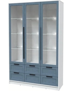 Шкаф с витриной Интерлиния Концепт Тренд КТ-ШВ3 с подсветкой