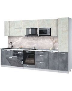 Кухонный гарнитур Интерлиния Мила Лайт 3.2-ПМ2