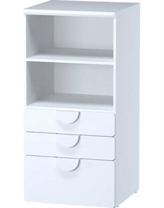Стеллаж Mebelain Пикси Три выдвижных ящика