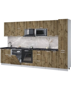 Кухонный гарнитур Интерлиния Мила Лайт 3.4-ПМ2