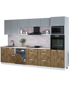 Кухонный гарнитур Интерлиния Мила Лайт 3.2-ПМ1