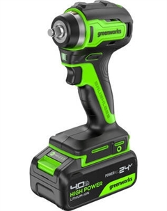 Аккумуляторный гайковерт Greenworks G24IW200 бесщеточный 24V / 3803607CUB