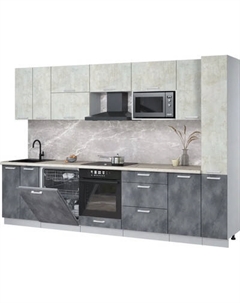 Кухонный гарнитур Интерлиния Мила Лайт 3.1-ПМ2