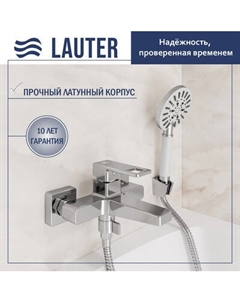 Смеситель Lauter Cascade 21CK6615C с лейкой Nevada 21S10146