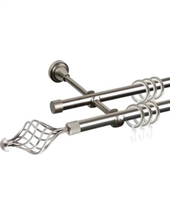 Карниз для штор АС ФОРОС Grace D19Г/19Г + наконечники Ажур Ас форос