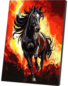 Картина по номерам Школа талантов Огненный конь / 10866065