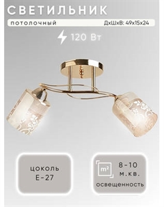 Потолочный светильник Aitin-Pro НПБ 02-2x60-101 / 8197/2A Aitin-pro