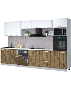 Кухонный гарнитур Интерлиния Мила Лайт 3.4-ПМ1-2