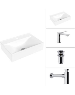 Умывальник со смесителем Lauter 21887B + Allure 21C618С + сифон 21635CH + донный клапан 21190CH