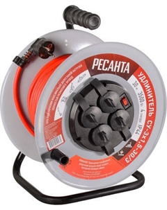 Удлинитель на катушке Ресанта СУ-3х1.5-30/3