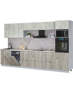 Кухонный гарнитур Интерлиния Мила Лайт 3.6-ПМ1-2