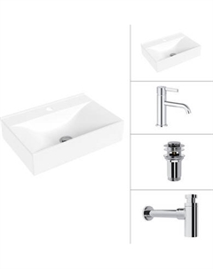 Умывальник со смесителем Lauter 21887B + Velvet 21СК696С + сифон 21635CH + донный клапан 21190CH