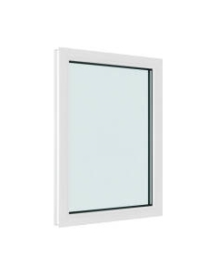 Окно ПВХ Brusbox Одностворчатое Глухое 2 стекла