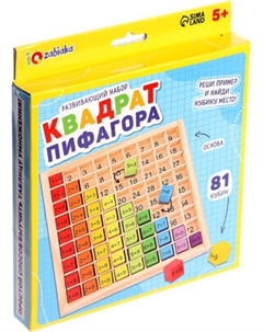Развивающий игровой набор Zabiaka IQ Квадрат Пифагора / 10645255
