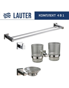 Набор аксессуаров для ванной Lauter 21SH6081 + 21SH6051 + 21SH6091 + 21SH6021