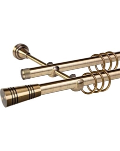 Карниз для штор АС ФОРОС Grace D19Г/19Г + наконечники Савона Ас форос