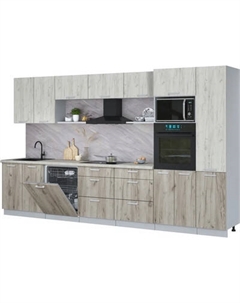 Кухонный гарнитур Интерлиния Мила Лайт 3.6-ПМ1