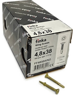 Шуруп Finka Wing Screws С крыльчаткой флюгель 4.8x38 со сверлом TORX25