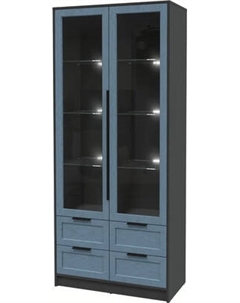 Шкаф с витриной Интерлиния Концепт Тренд КТ-ШВ2 с подсветкой