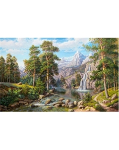 Набор алмазной вышивки Остров Сокровищ Водопад / 663857 Остров сокровищ