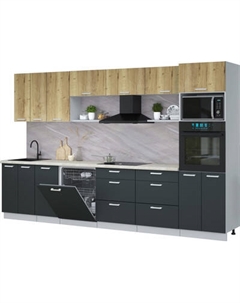 Кухонный гарнитур Интерлиния Мила Лайт 3.4-ПМ1-2