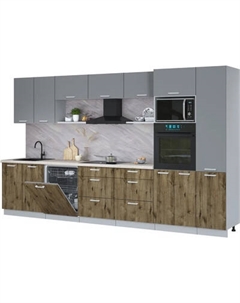 Кухонный гарнитур Интерлиния Мила Лайт 3.6-ПМ1