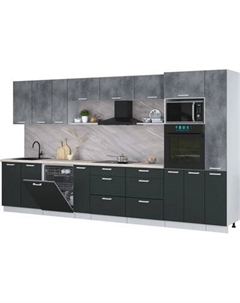 Кухонный гарнитур Интерлиния Мила Лайт 3.8-ПМ1