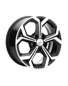 Литой диск Khomen KHW1606 Focus 16x6.5" 5x108мм DIA 63.35мм ET 50мм Black FP