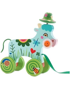 Игрушка-каталка Djeco Корова 06229