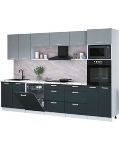 Кухонный гарнитур Интерлиния Мила Лайт 3.2-ПМ1