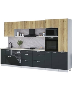 Кухонный гарнитур Интерлиния Мила Лайт 3.4-ПМ1