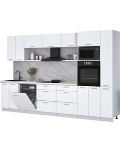 Кухонный гарнитур Интерлиния Мила Лайт 3.3-ПМ1