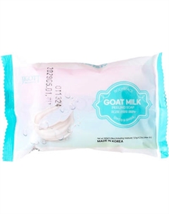Мыло твердое Jigott Goat Milk Scrub Soap для лица и тела с экстрактом козьего молока