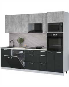 Кухонный гарнитур Интерлиния Мила Лайт 2.6-ПМ1