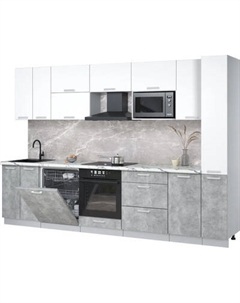 Кухонный гарнитур Интерлиния Мила Лайт 3.1-ПМ2