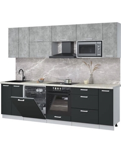 Кухонный гарнитур Интерлиния Мила Лайт 2.7-ПМ2