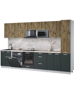 Кухонный гарнитур Интерлиния Мила Лайт 3.4-ПМ2