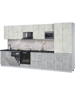 Кухонный гарнитур Интерлиния Мила Лайт 3.8-ПМ2