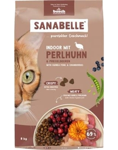 Сухой корм для кошек Bosch Petfood Sanabelle Indoor mit Perlhuhn&Preiselbeeren / 857408 Bosch petfood