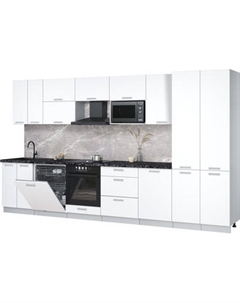 Кухонный гарнитур Интерлиния Мила Лайт 3.7-ПМ2