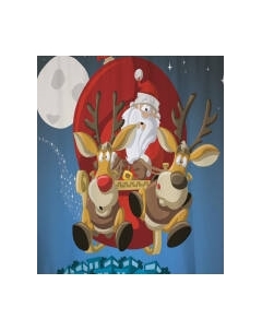 Шторка-занавеска для ванны JoyArty Волшебные сани / sc_78661 Joyarty